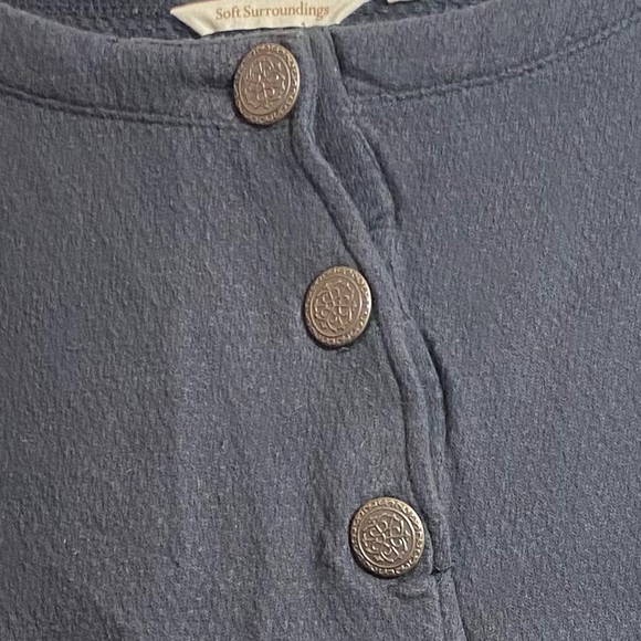 Soft Surroundings Black Tunic Sweater, size XL - Picture 2 of 9